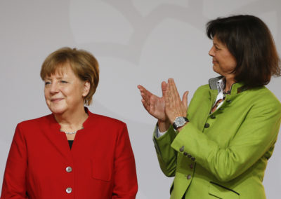 Angela Merkel and Ilse Aigner