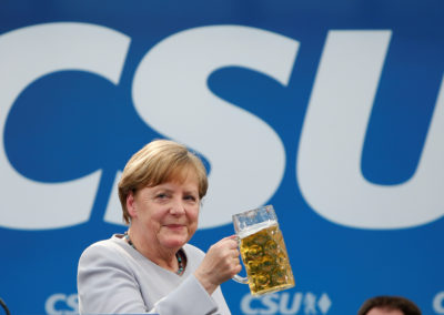 Angela Merkel - Bier CSU